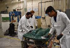 FCMF Researchers Work on Snow Sled Mold